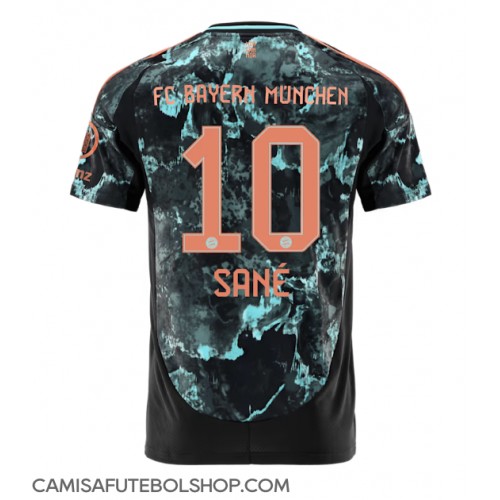 Camisa de time de futebol Bayern Munich Leroy Sane #10 Replicas 2º Equipamento 2024-25 Manga Curta